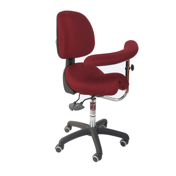 Bambach Ergonomic Saddle Seat - w/ Back and Swing Arm