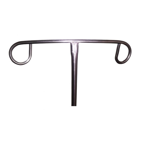 2 Hook Rectangular Rams Head - IV Pole Accessories