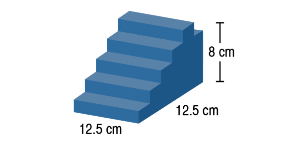 Step Block - Covered Positioning Foam - 12.5 x 12.5 x 8cm